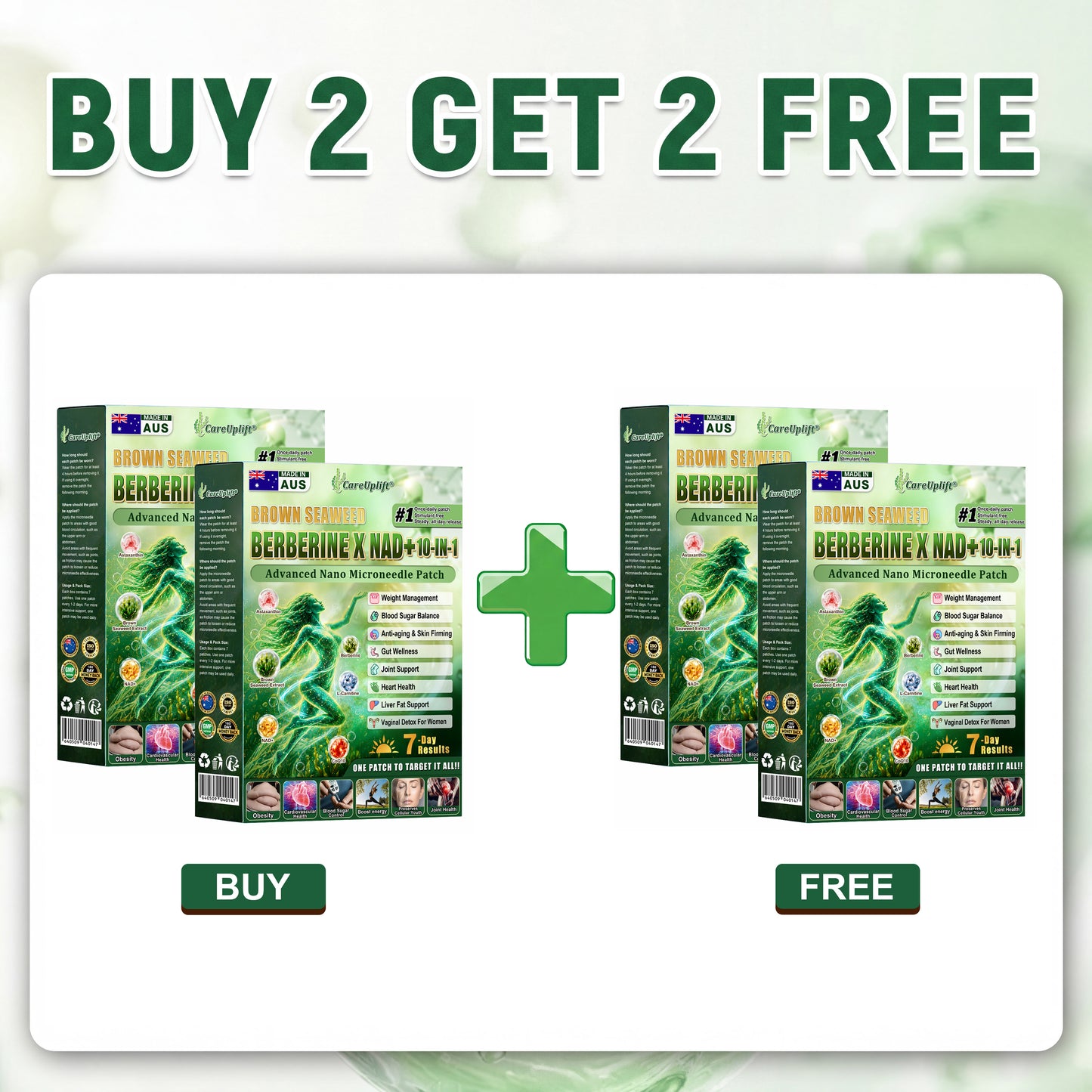 𝑶𝒇𝒇𝒊𝒄𝒊𝒂𝒍 𝑺𝒕𝒐𝒓𝒆 | 𝐍𝐞𝐰!🍀𝐂𝐚𝐫𝐞𝐔𝐩𝐥𝐢𝐟𝐭® 𝐁𝐫𝐨𝐰𝐧 𝐒𝐞𝐚𝐰𝐞𝐞𝐝× 𝐁𝐞𝐫𝐛𝐞𝐫𝐢𝐧𝐞× 𝐍𝐃𝐀+ 𝟏𝟎-𝐢𝐧-𝟏 𝐍𝐚𝐧𝐨 𝐌𝐢𝐜𝐫𝐨𝐧𝐞𝐞𝐝𝐥𝐞 𝐏𝐚𝐭𝐜𝐡(𝐉𝐮𝐬𝐭 𝐨𝐧𝐜𝐞 𝐚 𝐝𝐚𝐲, 𝐯𝐢𝐬𝐢𝐛𝐥𝐞 𝐜𝐡𝐚𝐧𝐠𝐞𝐬 𝐢𝐧 𝟕 𝐝𝐚𝐲𝐬）𝘽𝙚𝙧𝙗𝙚𝙧𝙞𝙣𝙚 + 𝐁𝐫𝐨𝐰𝐧 𝐒𝐞𝐚𝐰𝐞𝐞𝐝 𝙁𝙤𝙧𝙢𝙪𝙡𝙖 ✅ 𝐅𝐨𝐫 𝐨𝐛𝐞𝐬𝐢𝐭𝐲, 𝗟𝗼𝗼𝘀𝗲 𝘀𝗸𝗶𝗻,𝐝𝐢𝐚𝐛𝐞𝐭𝐞𝐬, 𝐬𝐥𝐞𝐞𝐩 𝐚𝐩𝐧𝐞𝐚, 𝐣𝐨𝐢𝐧𝐭 𝐢𝐬𝐬𝐮𝐞𝐬, 𝐚𝐧𝐝 𝐦𝐨𝐫𝐞💯💯