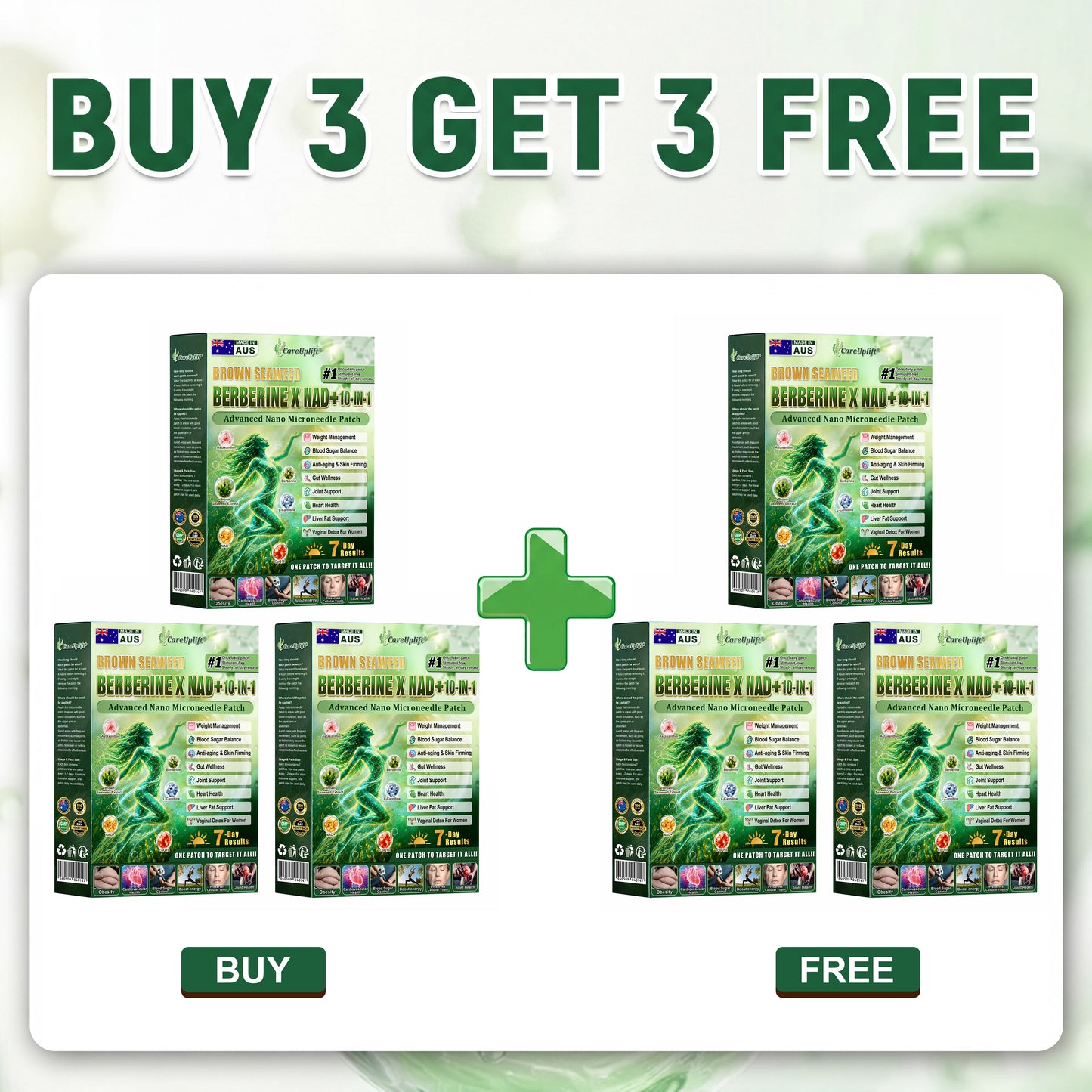 𝑶𝒇𝒇𝒊𝒄𝒊𝒂𝒍 𝑺𝒕𝒐𝒓𝒆 | 𝐍𝐞𝐰!🍀𝐂𝐚𝐫𝐞𝐔𝐩𝐥𝐢𝐟𝐭® 𝐁𝐫𝐨𝐰𝐧 𝐒𝐞𝐚𝐰𝐞𝐞𝐝× 𝐁𝐞𝐫𝐛𝐞𝐫𝐢𝐧𝐞× 𝐍𝐃𝐀+ 𝟏𝟎-𝐢𝐧-𝟏 𝐍𝐚𝐧𝐨 𝐌𝐢𝐜𝐫𝐨𝐧𝐞𝐞𝐝𝐥𝐞 𝐏𝐚𝐭𝐜𝐡(𝐉𝐮𝐬𝐭 𝐨𝐧𝐜𝐞 𝐚 𝐝𝐚𝐲, 𝐯𝐢𝐬𝐢𝐛𝐥𝐞 𝐜𝐡𝐚𝐧𝐠𝐞𝐬 𝐢𝐧 𝟕 𝐝𝐚𝐲𝐬）𝘽𝙚𝙧𝙗𝙚𝙧𝙞𝙣𝙚 + 𝐁𝐫𝐨𝐰𝐧 𝐒𝐞𝐚𝐰𝐞𝐞𝐝 𝙁𝙤𝙧𝙢𝙪𝙡𝙖 ✅ 𝐅𝐨𝐫 𝐨𝐛𝐞𝐬𝐢𝐭𝐲, 𝗟𝗼𝗼𝘀𝗲 𝘀𝗸𝗶𝗻,𝐝𝐢𝐚𝐛𝐞𝐭𝐞𝐬, 𝐬𝐥𝐞𝐞𝐩 𝐚𝐩𝐧𝐞𝐚, 𝐣𝐨𝐢𝐧𝐭 𝐢𝐬𝐬𝐮𝐞𝐬, 𝐚𝐧𝐝 𝐦𝐨𝐫𝐞💯💯